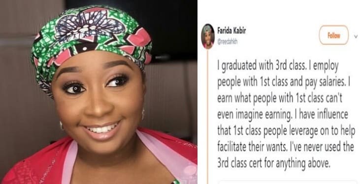 Nigerian lady who graduated with 3rd class shares her inspiring story