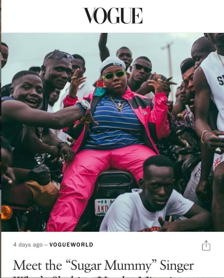 Teni entertainer, Teniola Apata, Vogue