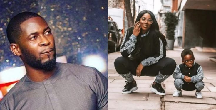 Teebillz mocks Tiwa Savage as he celebrates their son on Children’s day