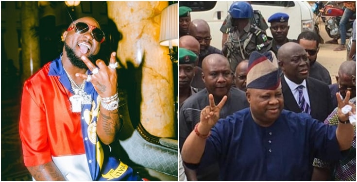 Davido, Senator Adeleke