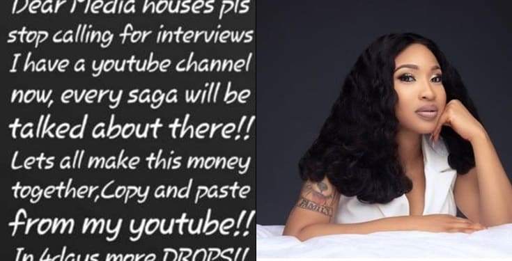 Tonto Dikeh set to make money of ex-husband’s saga