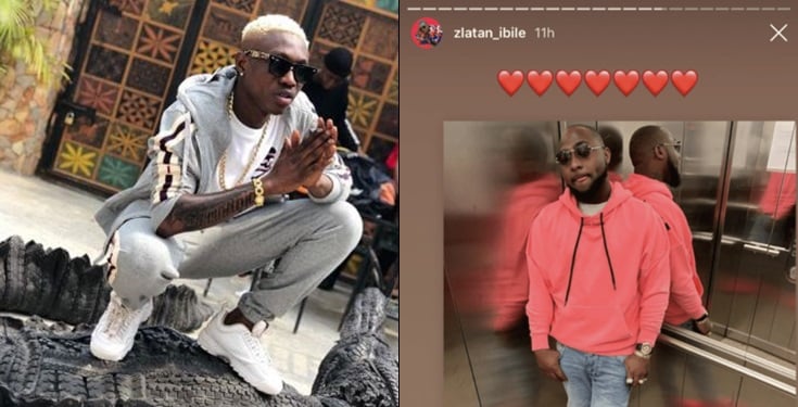 Zlatan Ibile shows love to Davido