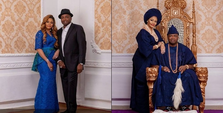 Oba Elegushi gushes over wife Sekinat as the celebrate 16th Wedding 