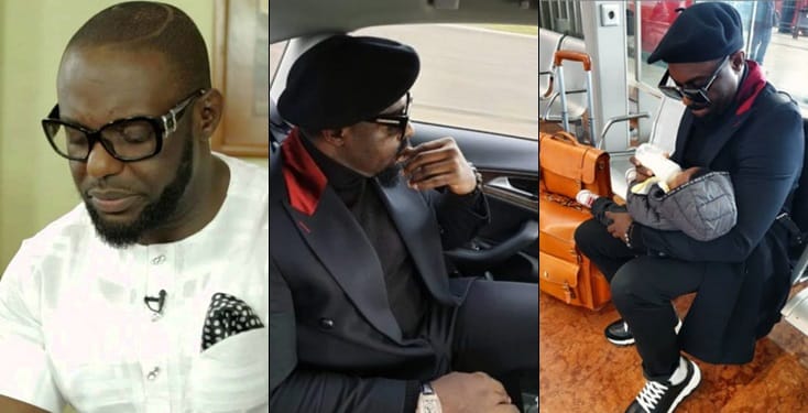 Jim Iyke weeps as he parts with his new baby