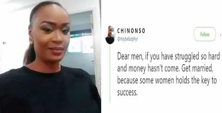 'Dear men, if you have hustled so hard & no money, get married' - Nigerian Lady