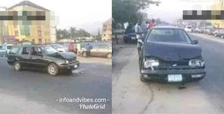 Man thanks God for a 'Successful' accident (Photo)