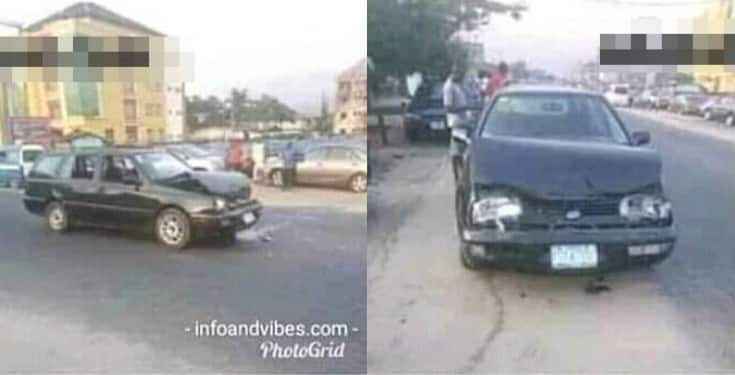 Man thanks God for a 'Successful' accident (Photo) 