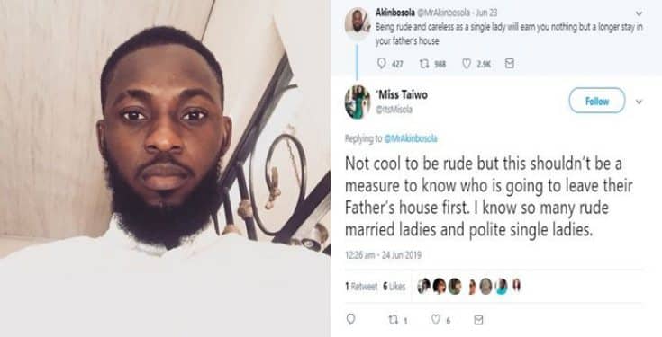 Nigerian man calls out ârude, & carelessâ single ladies