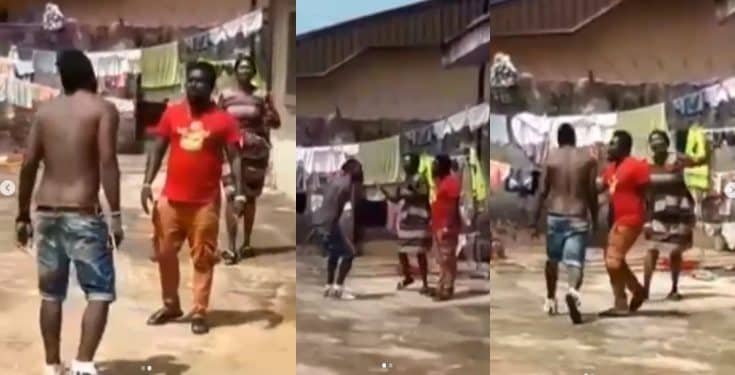 Nigerian man returns home to discover his sister didn't build any house (Video)
