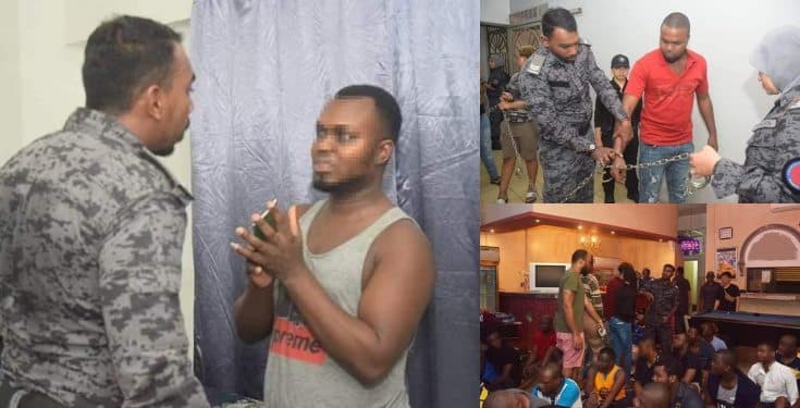 Nigerians arrested in Malaysia for Fraud, Cultism (Photos)