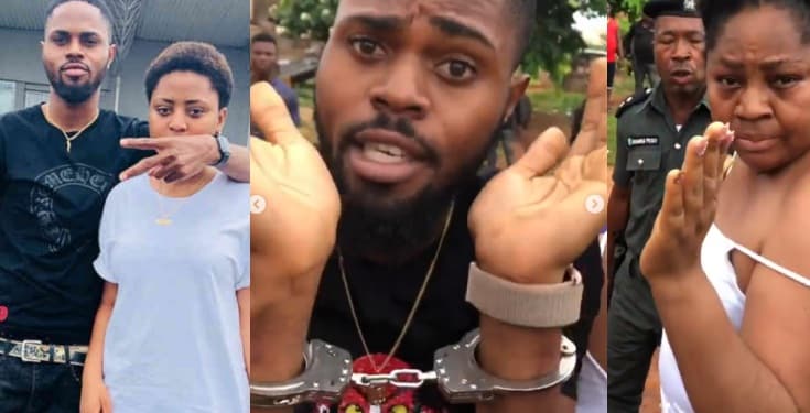 Regina Daniels elder brother handcuffed and arrested by Police for the 4th time