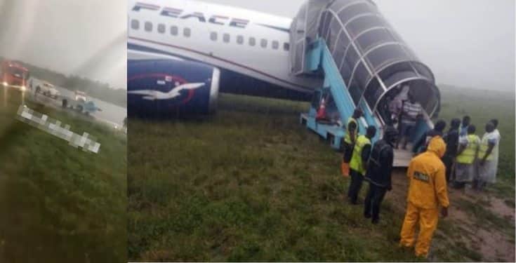Tragedy averted as Air Peace plane overshoots runway In Rivers (video)