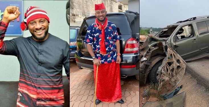 Yul Edochie gives his life to Christ, after surviving a ghastly auto crash