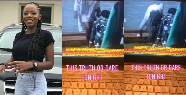 BBNaija 2019: Diane removes her panties before other housemates (video)