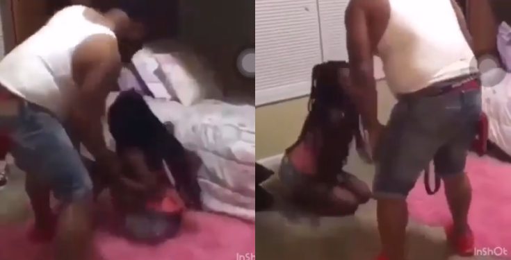Father beats 12-year-old daughter he allegedly caught having sex (video)