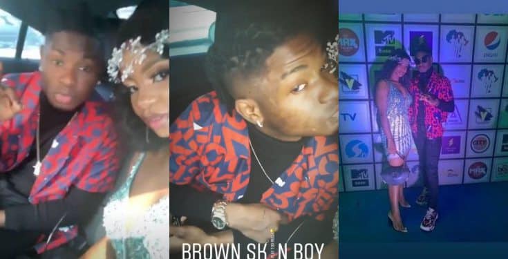 Lil Kesh kisses Iyabo Ojo’s daughter, Priscilla to spark up dating rumors (video)