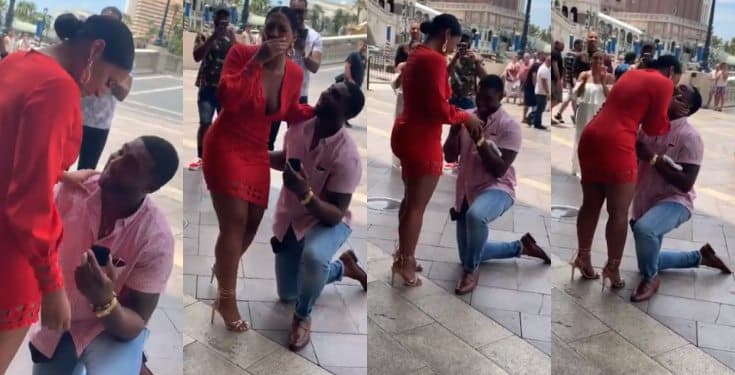 Man proposes to his girlfriend of 11 years (video)
