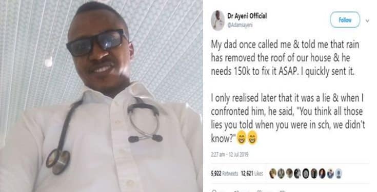 Nigerian man narrates how his dad scammed him of ₦150,000