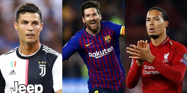 Messi, Ronaldo, Van Dijk make Best FIFA Men’s Player of the Year nominees