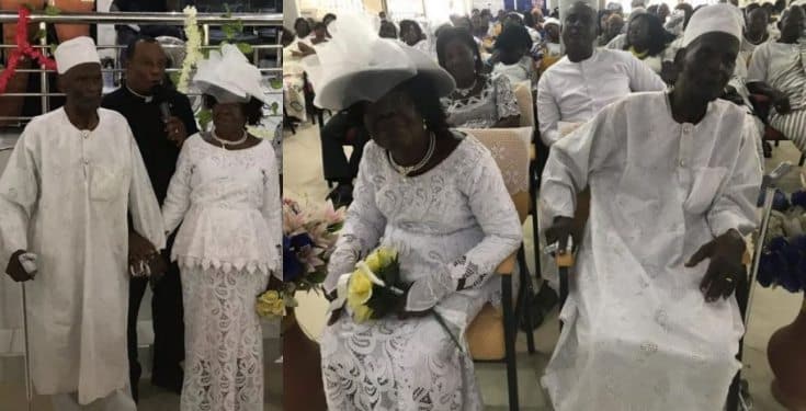 96-year-old man marries 93-year-old lover after 50 years of dating (photos)