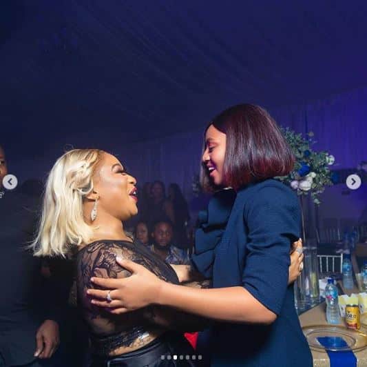 Actress Regina Daniels gushes about meeting Tonto Dikeh (photos)