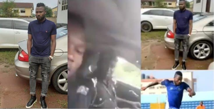 'Any youth who owns a Benz is a yahoo boy' - Policeman tells Enyimba FC player, Stephen Chukwude (video)