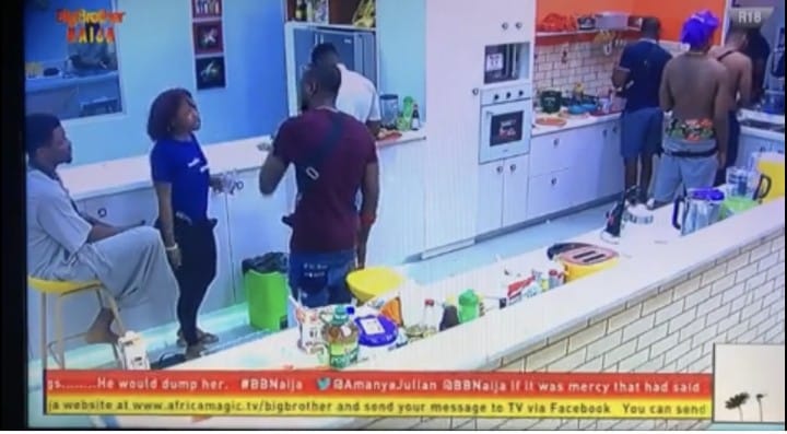 BBNaija 2019: Omashola, Frodd and Esther fight over egg (video)