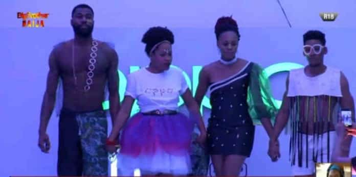 BBNaija: Excitement As Housemates Stage Epic Fashion Show (Video)