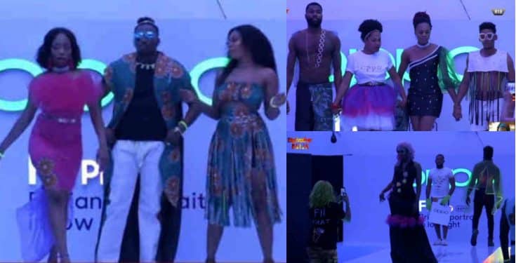 BBNaija: Excitement As Housemates Stage Epic Fashion Show (Video)