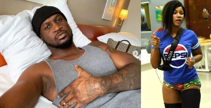 BBNaija: Peter Okoye reacts to fans telling him not to give Tacha any money