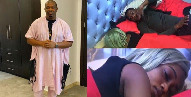 BBNajia: Don Jazzy reacts as Frodd washes for Esther (video)