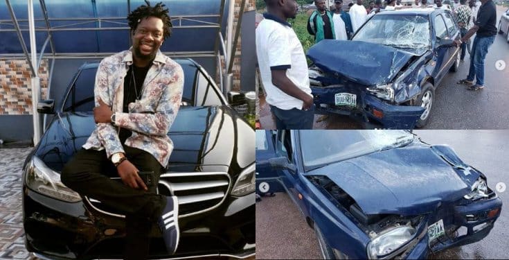 Comedian Klint Da Drunk survives ghastly car accident (photos)