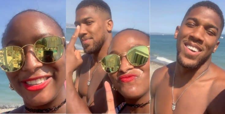 DJ Cuppy and Anthony Joshua vacation in Spain (video)