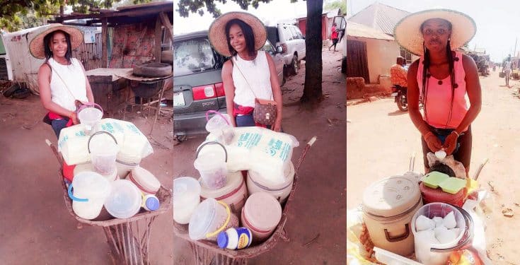 I make more than salary earners - Lady who sells food using wheelbarrow