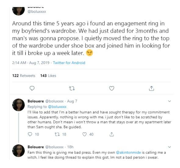 Lady hides boyfriend's engagement ring to stop him from proposing to her