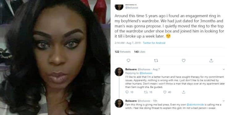 Lady hides boyfriend's engagement ring to stop him from proposing to her