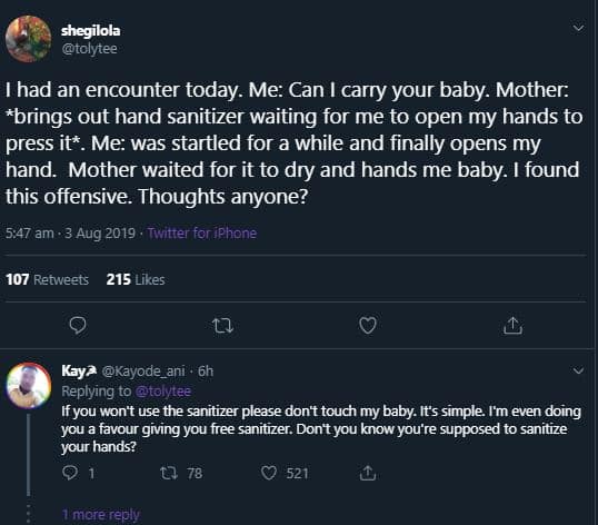 Nigerian Lady left offended by a nursing mom’s action