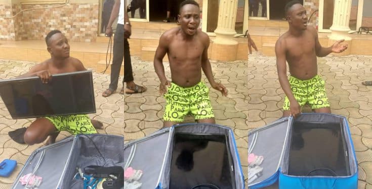 Man nabbed while attempting to leave with hotel's TV in his bag in Benue