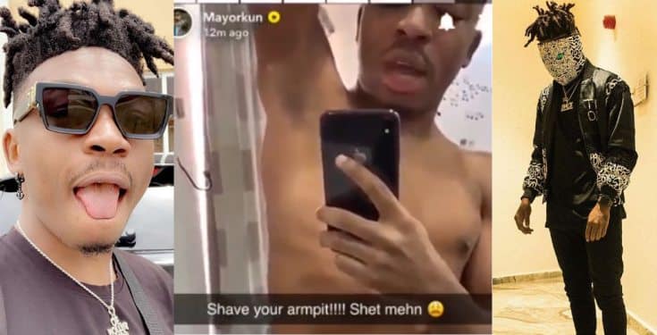 Mayorkun says people with armpit hair are ‘Dirty’ (video)