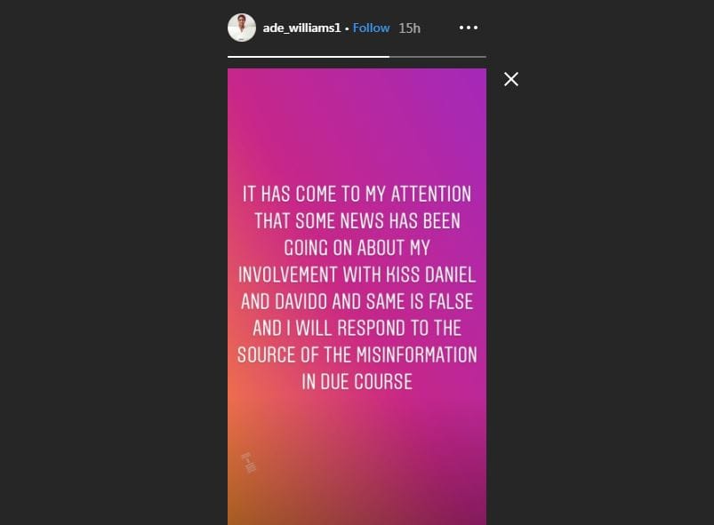 Model, Ade Williams reacts to report of being pregnant for Kizz Daniel