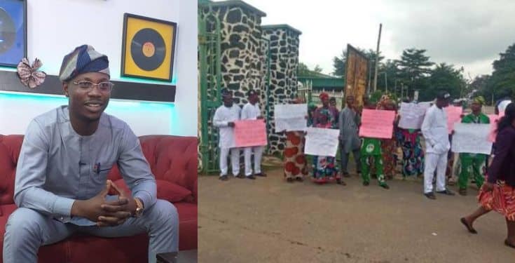 Senior citizens protest against the appointment of 27-year old Seun Fakorede as commissioner in Oyo state