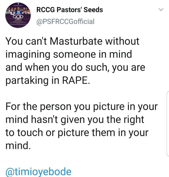 When you masturbate, you are partaking in rape - Nigerian therapist