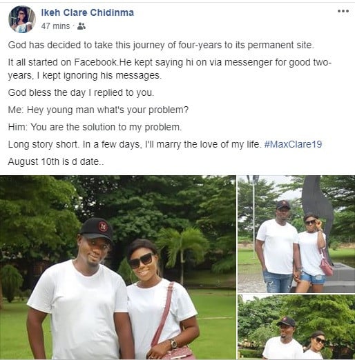 Woman set to wed man whose Facebook messages she ignored for years