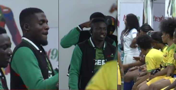 Bbnaija: Super Eagles Players Storm Bet9ja Arena Games