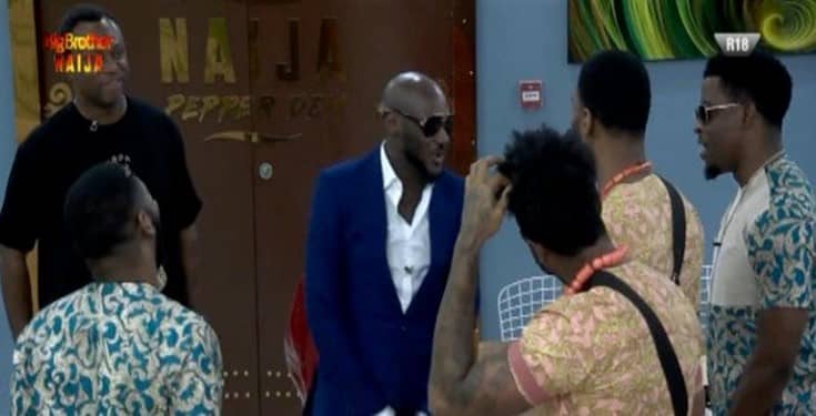 BBNaija: 2face Idibia, Larry Gaga pay housemates surprise visit (video)