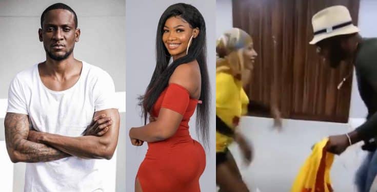 BBNaija: Frodd and Mercy seen dancing happily during a fight between Tacha and Omoshola (video)