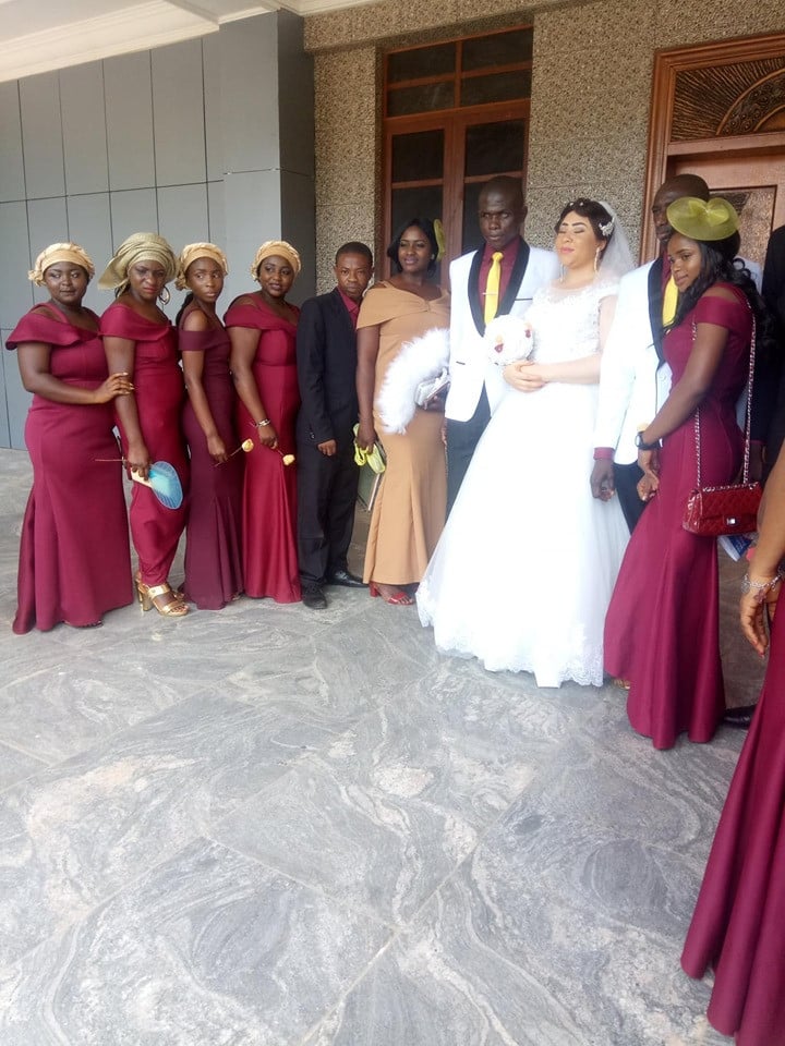 Lady walks down the aisle with her blind fiancé in Nasarawa State (photos)