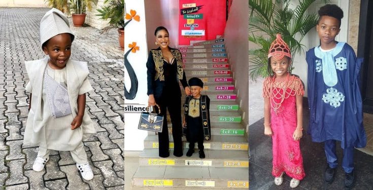 Celebrity Kids dress in their traditional attires for their school's Independence Day celebration (photos)