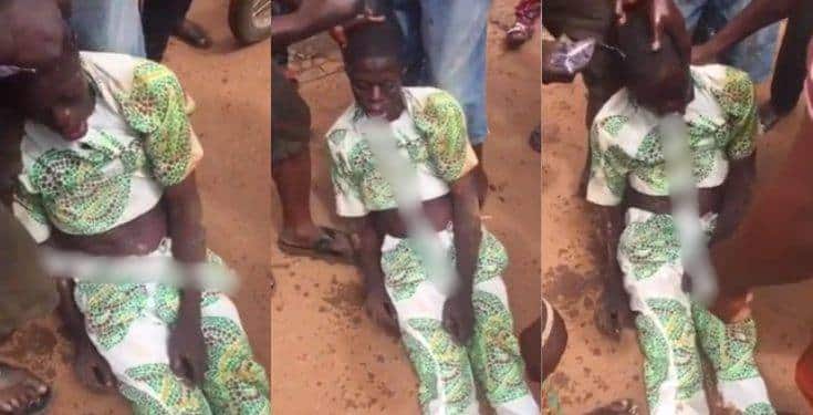 Drama as man loses consciousness after being slapped with a 'charm' (Video)
