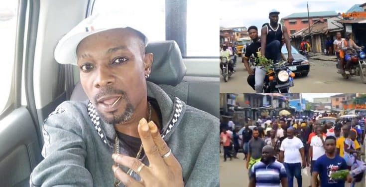 Massive crowd seen escorting Mad Melon's body to the morgue (Video)